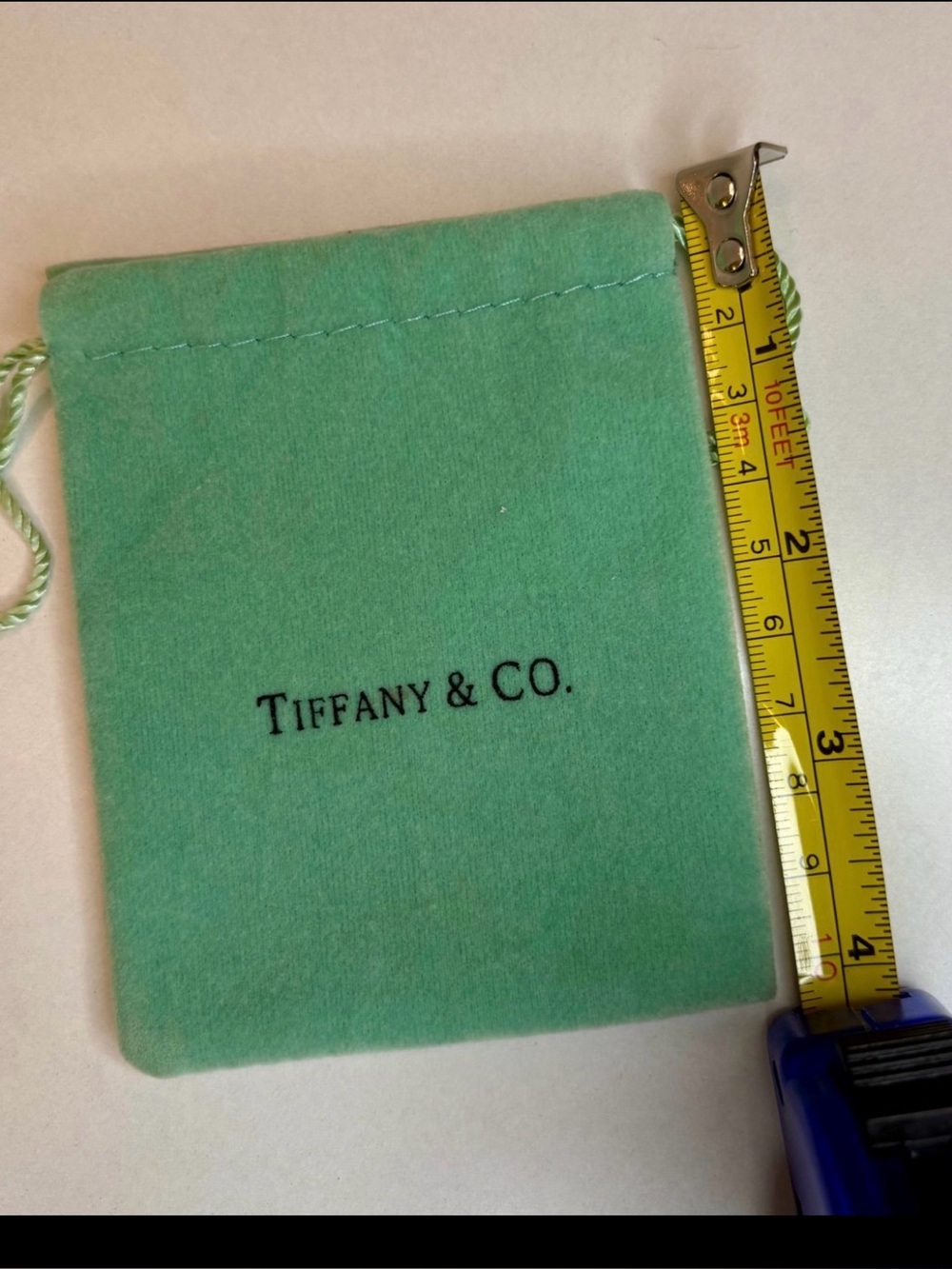 Tiffany & Co jewelry pouch, small 4 x 3.5”